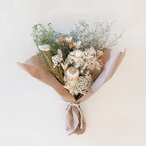 Dried Bouquet Nude & White Small