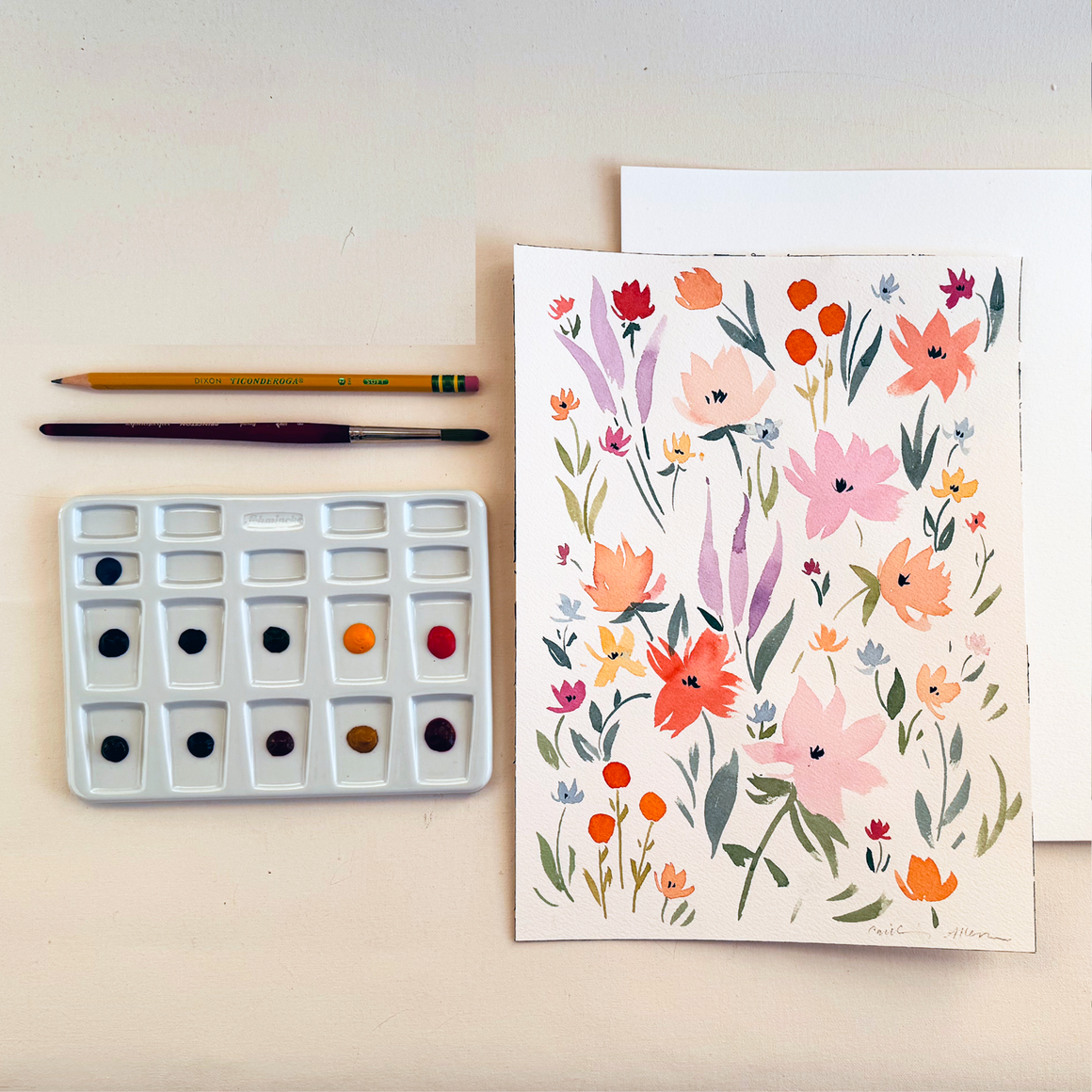 Watercolor Wildflowers