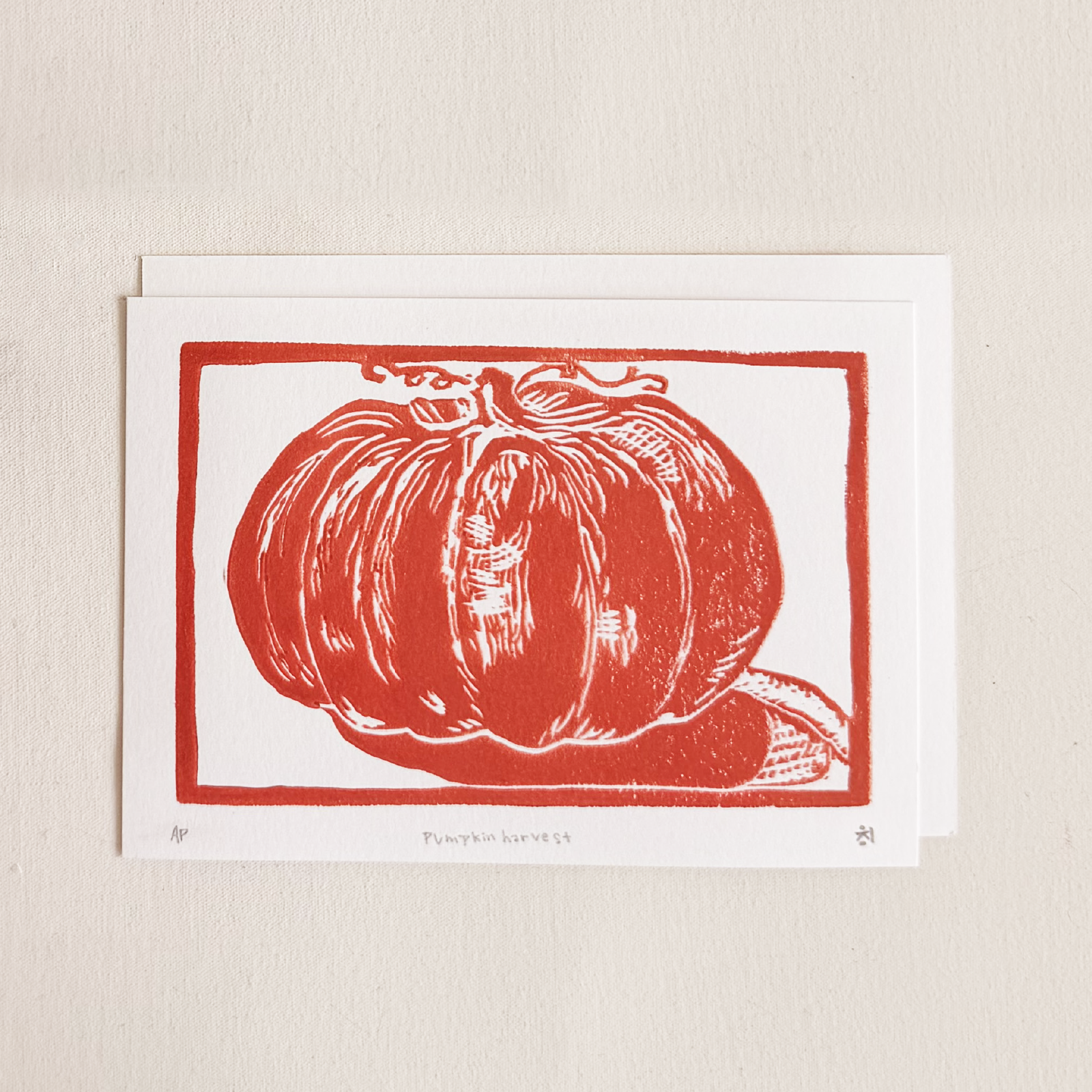 Block Printed Pumpkin