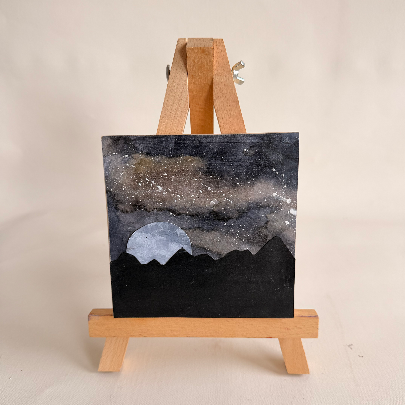 Mixed Media Moon Collage