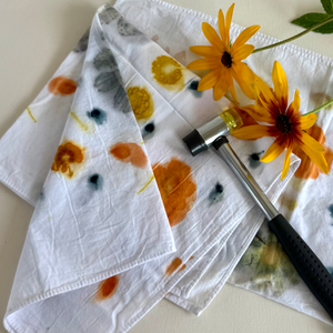 Floral Eco-Print Bandana