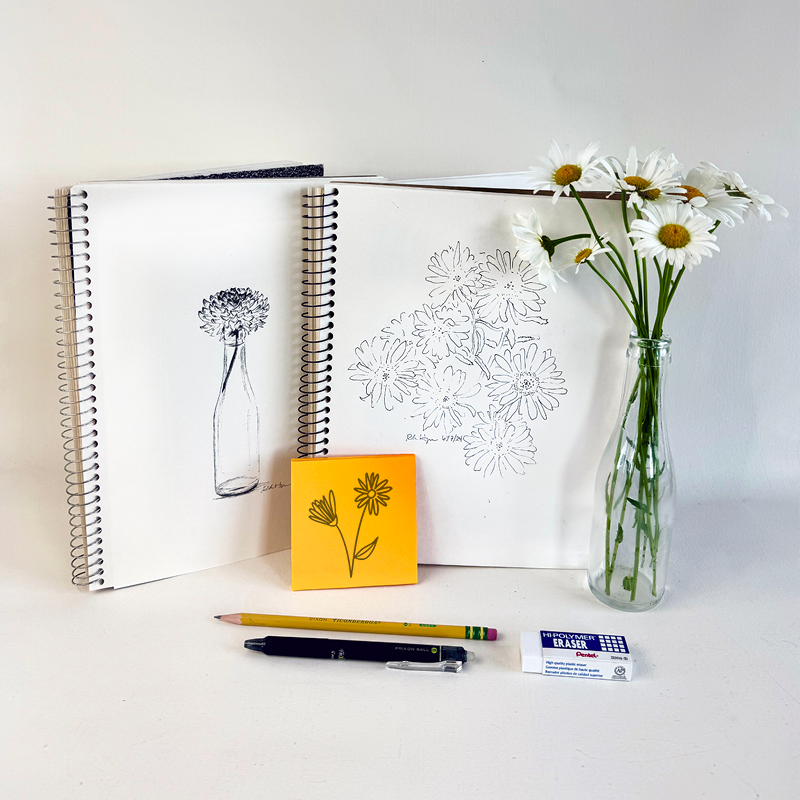 Sketching Fall Flowers