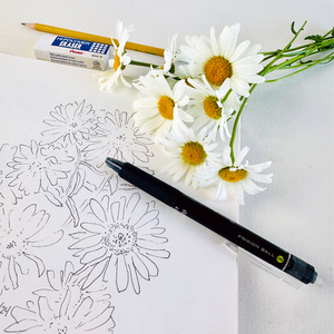 Sketching Fall Flowers