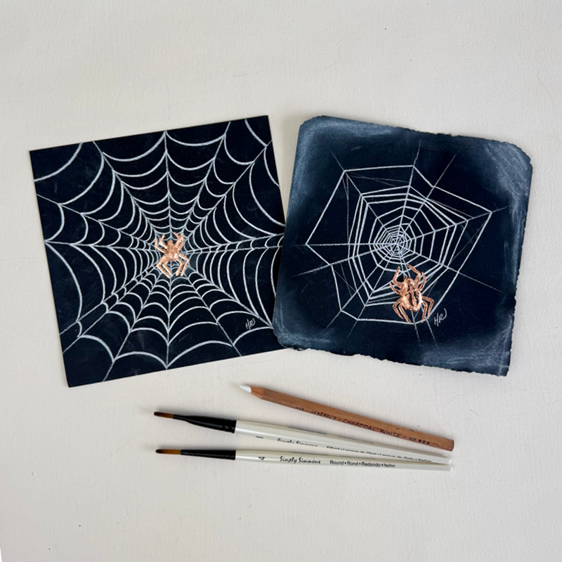Metallic Spider Web Workshop