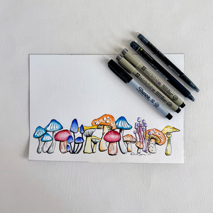 Wild Mushrooms Illustrations