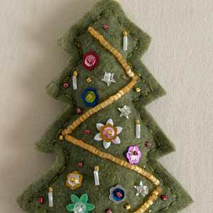 Beaded Embroidery Ornament