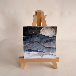 Mixed Media Moon Collage