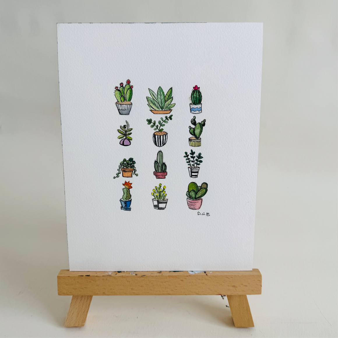 Watercolor Succulents