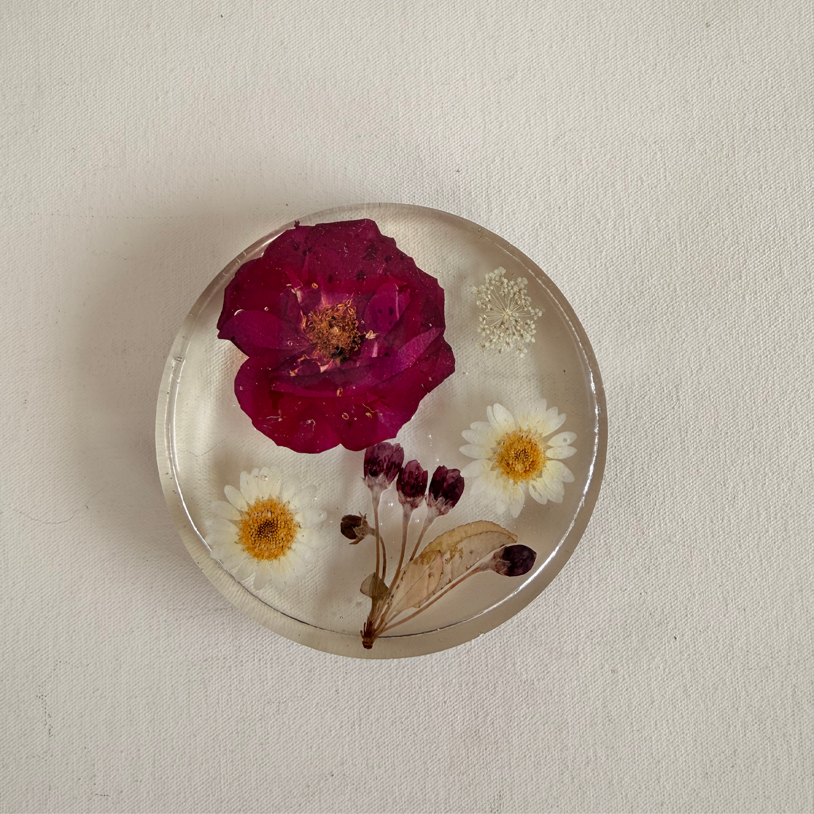 Fun with Flowers: Resin Coasters