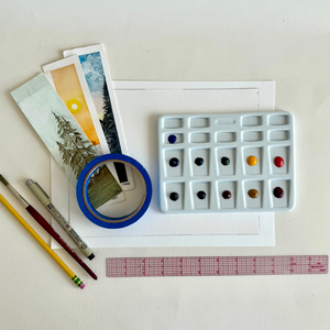 Watercolor Landscape Bookmarks
