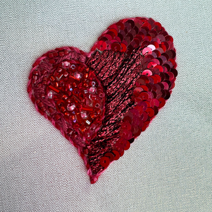 Sequin Heart Embroidery