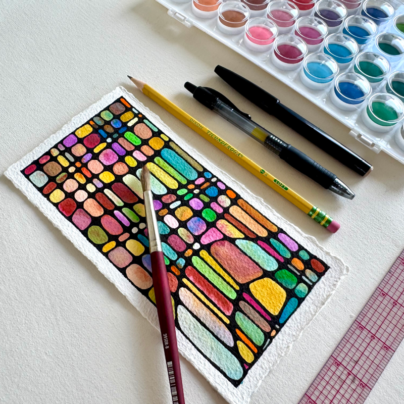 Stained-Glass Mixed Media