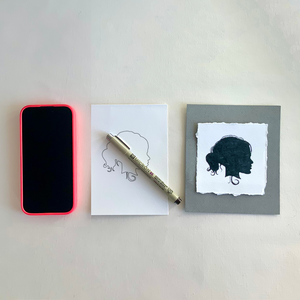 Hand Drawn Silhouette Portraits