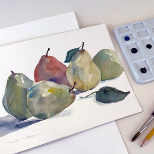 Watercolor Pears