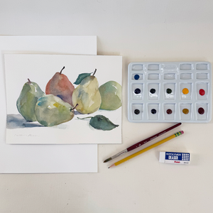 Watercolor Pears