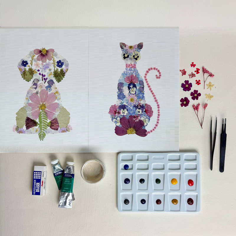 Fun with Flowers Cats & Dogs