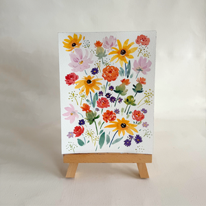 Watercolor Fall Wildflowers