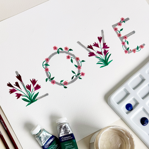 Fun with Flowers Word Art