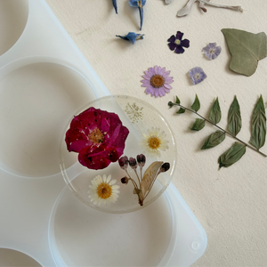 Fun with Flowers: Resin Coasters