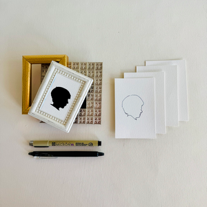 Hand Drawn Silhouette Portraits