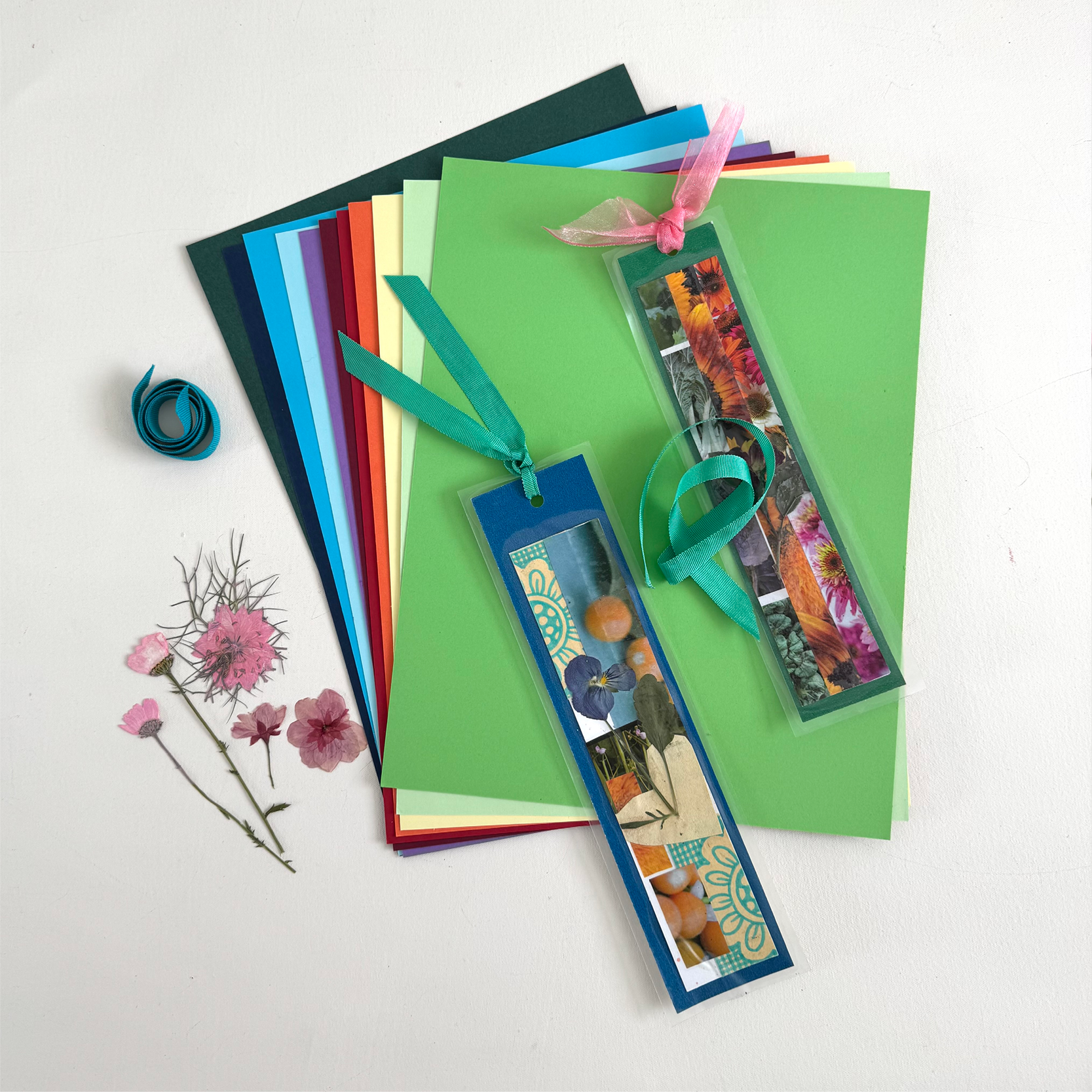 Budding Artists: Collage Bookmarks
