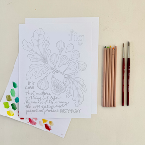 Festive Fig Coloring