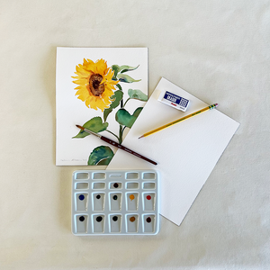 Watercolor Sunflowers