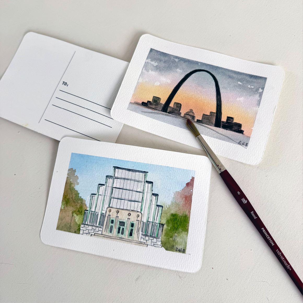 St. Louis Icons Watercolor Postcards