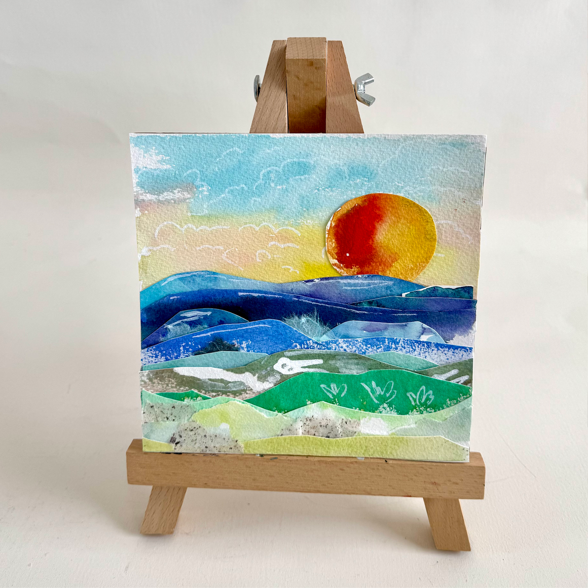 Watercolor Landscape Collage