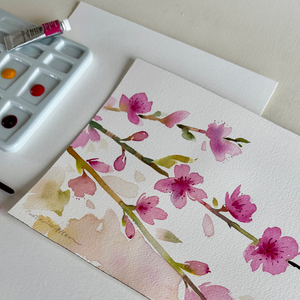 Watercolor Cherry Blossoms