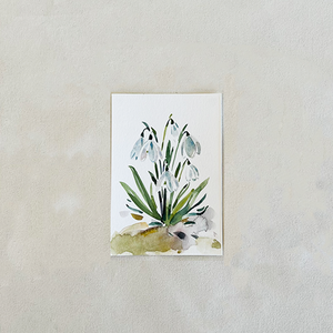 Watercolor Snowdrops