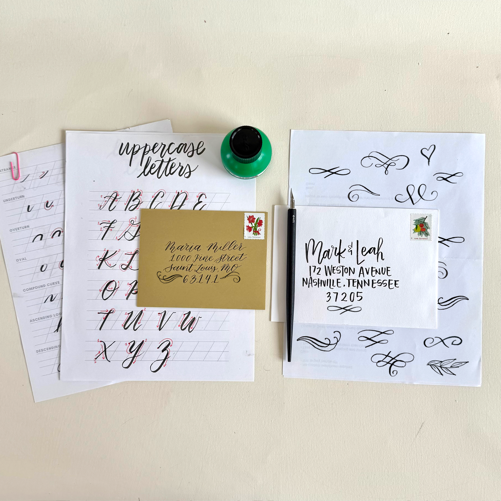 Calligraphy Flourishes & Lettering Workshop