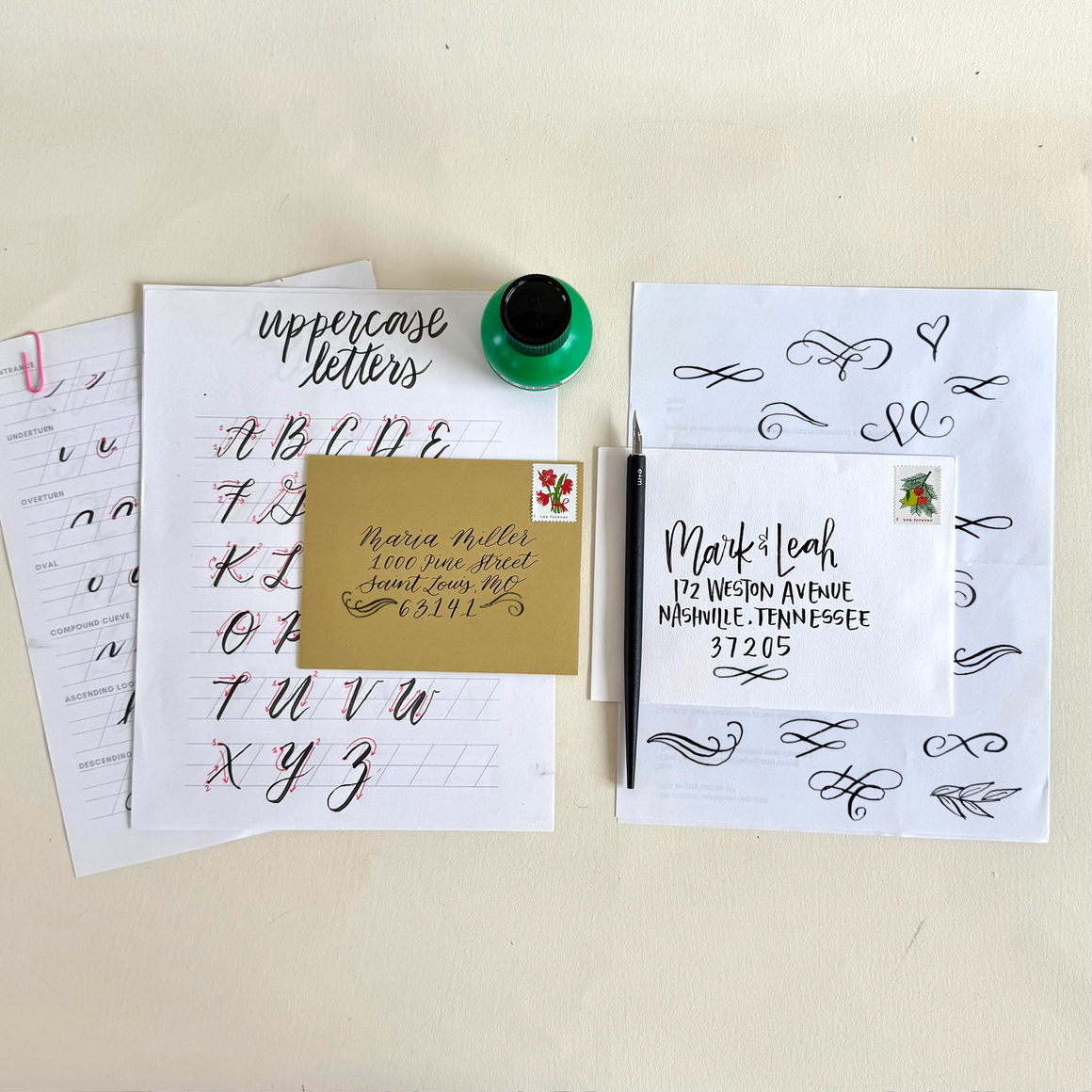 Calligraphy Flourishes & Lettering Workshop