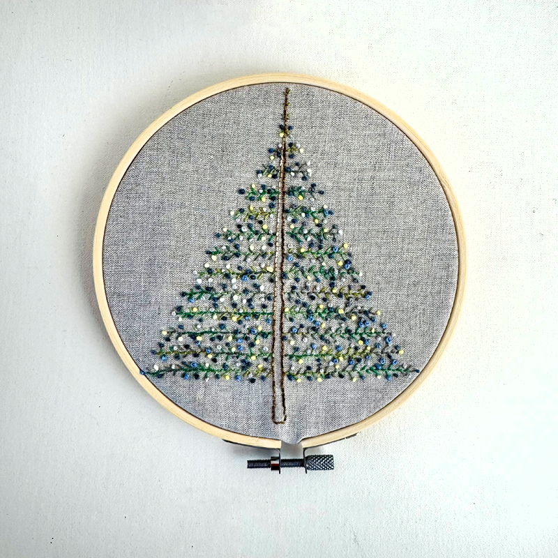 Festive Tree Embroidery