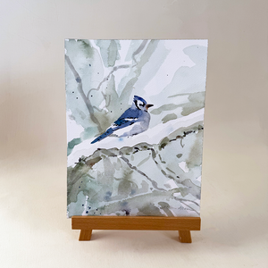 Watercolor Blue Jay