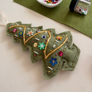 Beaded Embroidery Ornament