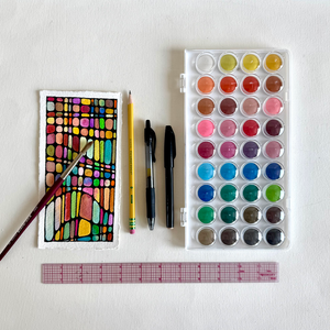 Stained-Glass Mixed Media