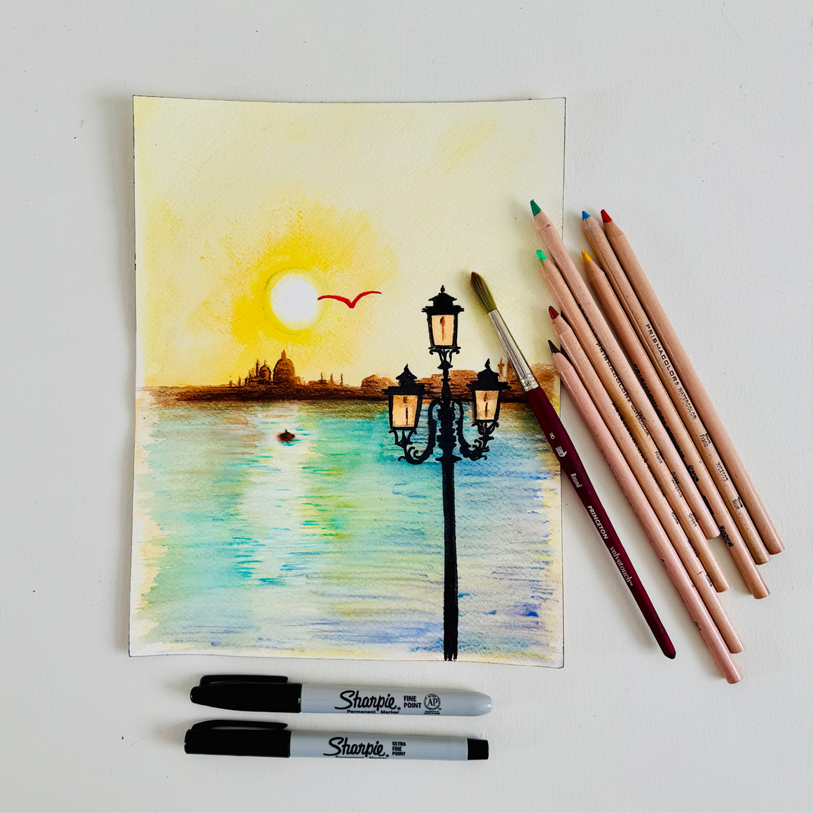 Venetian Sunset Illustration