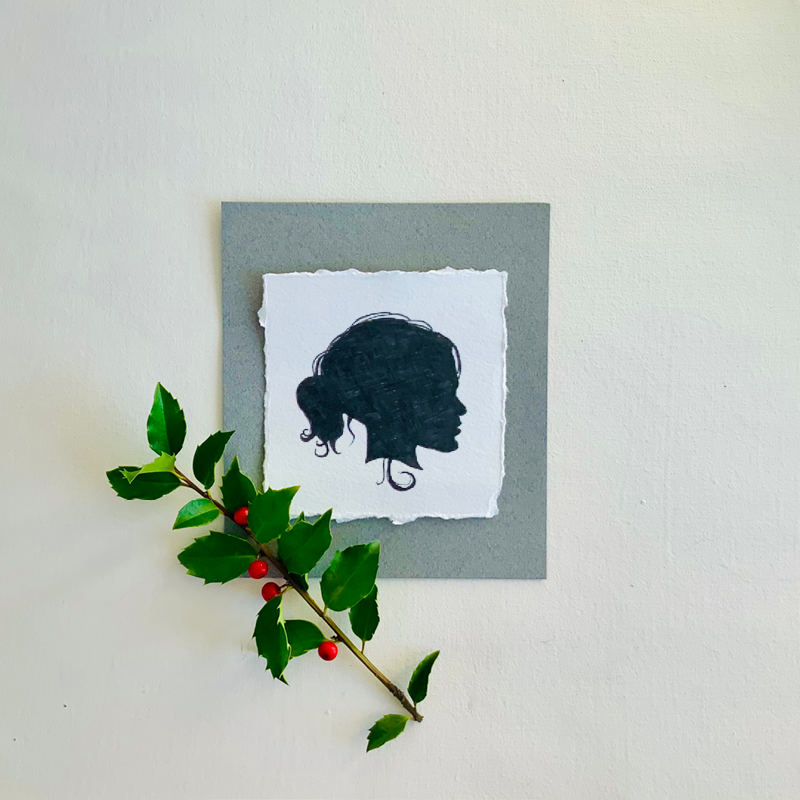 Hand Drawn Silhouette Portraits