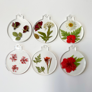 Fun with Flowers Resin Ornaments