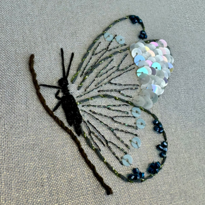 Beaded Butterfly Embroidery