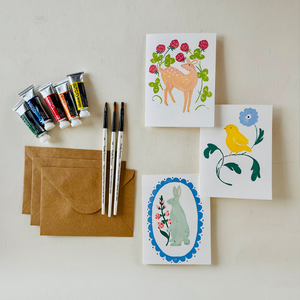 Hand Painted Spring Note Cards