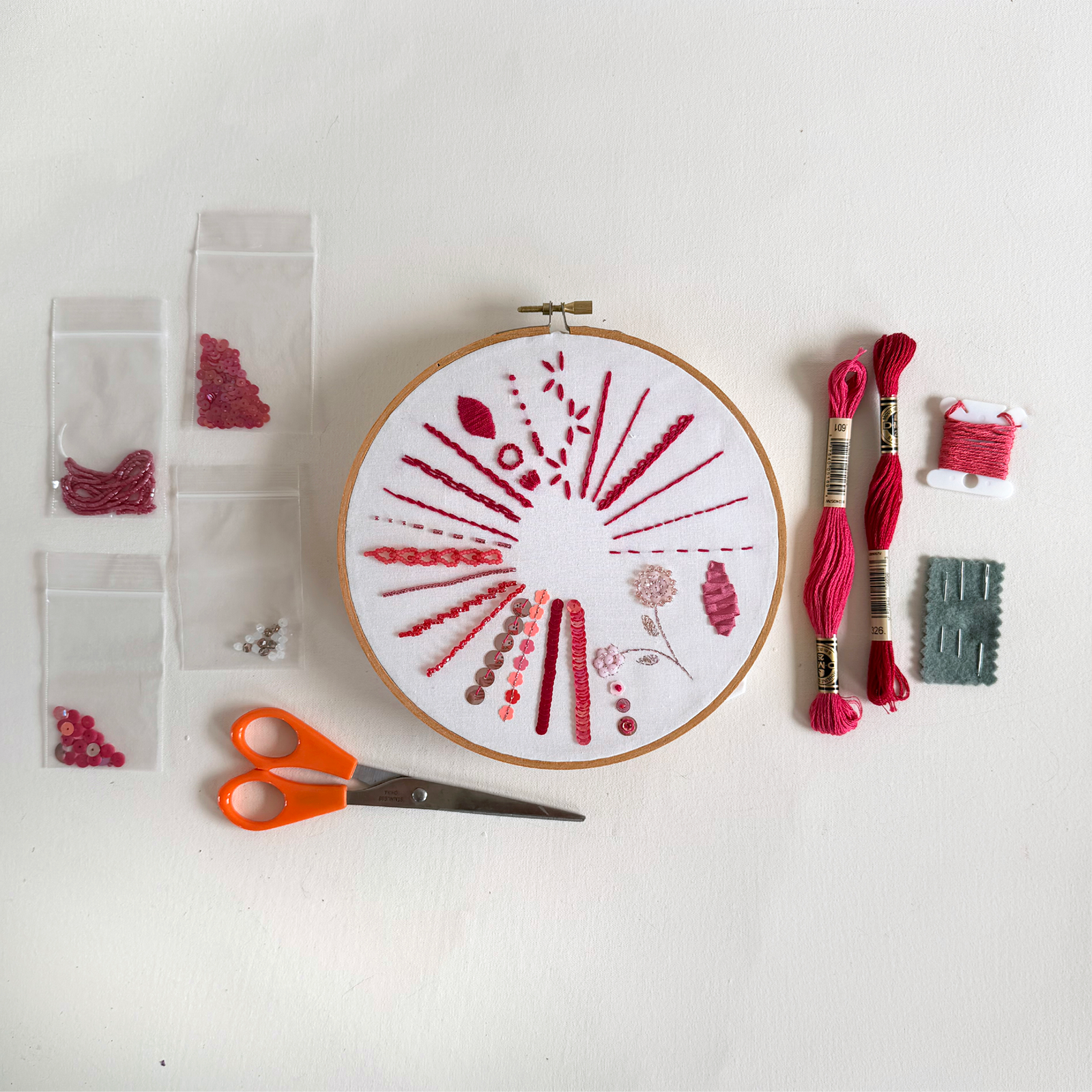 Advanced Beaded Embroidery Sampler