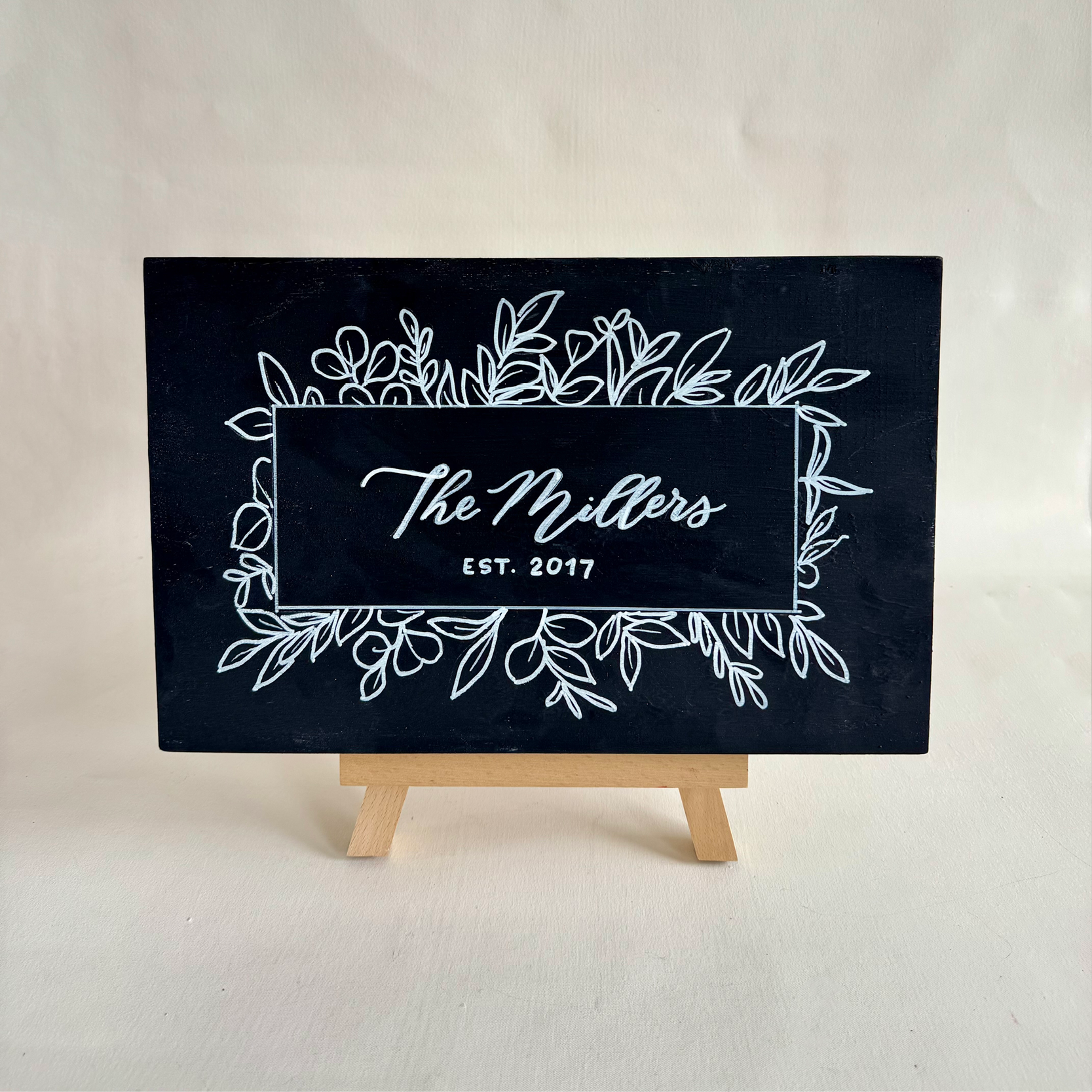 Hand-Lettered Family Sign