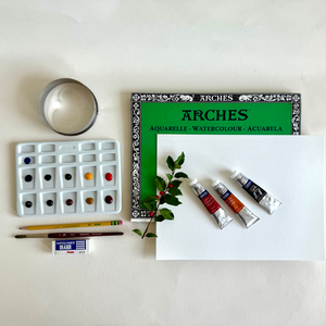 Watercolor Festive Foliage Wreath