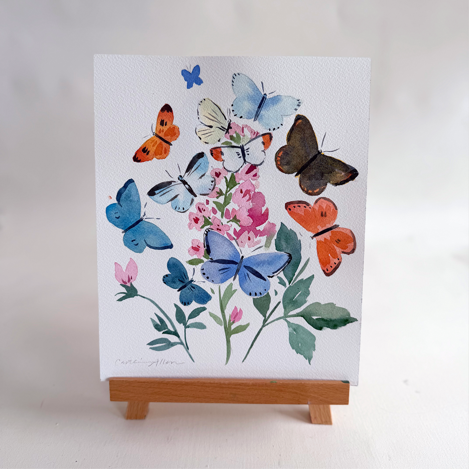 Watercolor Summer Butterflies