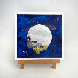 Fun with Flowers Moon Painting