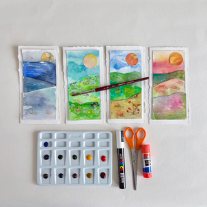 Watercolor Seasons Collage