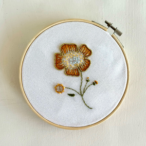 Beaded Flower Embroidery