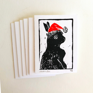 Block Printed Holiday Cards